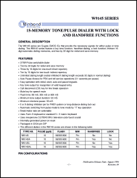 W9145 Datasheet