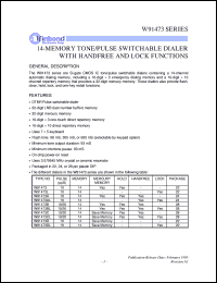 W91473 Datasheet