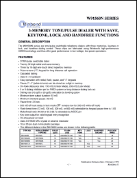 W91560DNH Datasheet