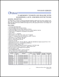 W91820LN Datasheet