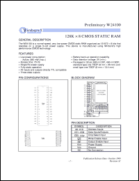 W24100-70LL Datasheet