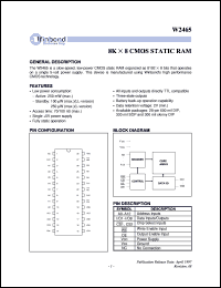 W2465K-70LL Datasheet