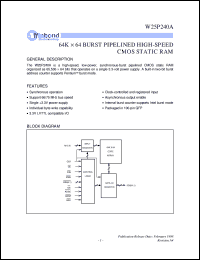 W25P240AF-6 Datasheet