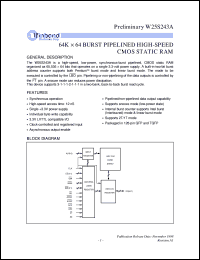 W25S243AD-12 Datasheet