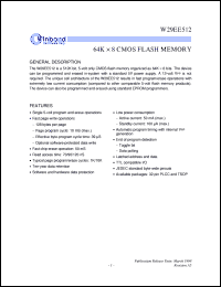 W29EE512T-70B Datasheet