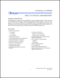 W49F020Q-70B Datasheet
