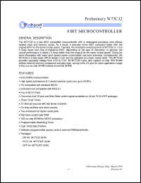W77C32F-40 Datasheet