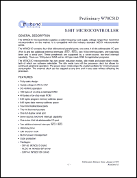 W78C51DF-40 Datasheet