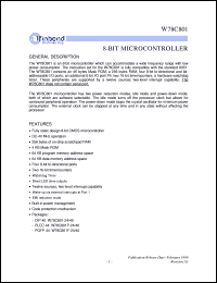 W78C801F-24 Datasheet