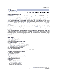 W78E54F-16 Datasheet