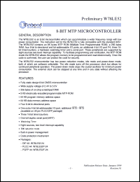 W78LE52F-24 Datasheet