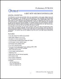 W78LE54P-24 Datasheet