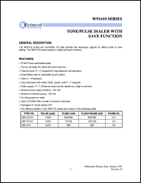 W91412 Datasheet