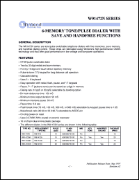 W91472 Datasheet