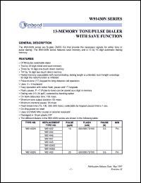 W91473DL Datasheet