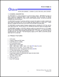 W83195BR-25 Datasheet