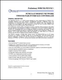 W89C840AF Datasheet