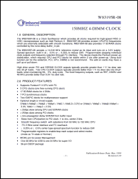 W83195R-08 Datasheet