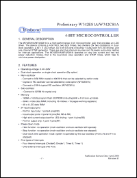 W742E81A Datasheet