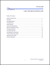 W741C260 Datasheet