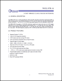 W83L197R-16 Datasheet