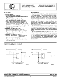 IDT54FCT162374ETPVB Datasheet