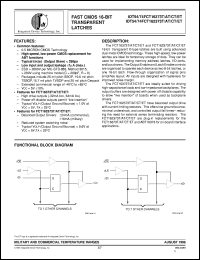 IDT74FCT162374TPV Datasheet