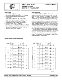 IDT74FCT164245TEB Datasheet