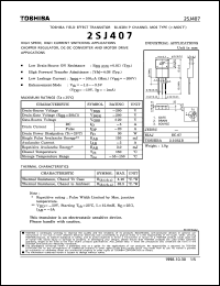 2SJ407 Datasheet