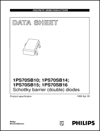 1PS70SB10 Datasheet