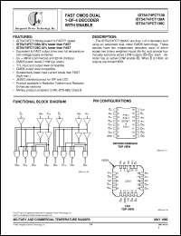 IDT74FCT139CTSOB Datasheet