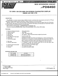 UPD6450CX-002 Datasheet