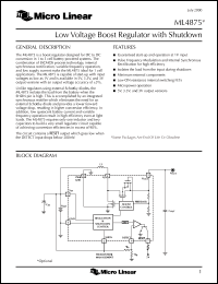 ML4875CS-5 Datasheet