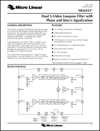 ML6423CS-1 Datasheet