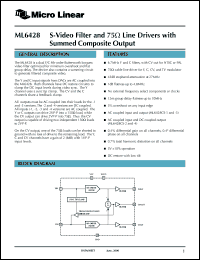 ML6428CS-1 Datasheet