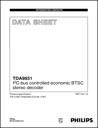 TDA9851T/V1 Datasheet