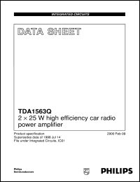 TDA1563Q/N1/S400 Datasheet