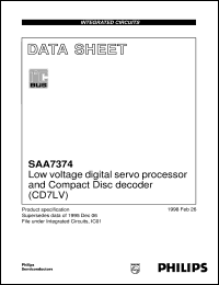 SAA7374GP/M1 Datasheet
