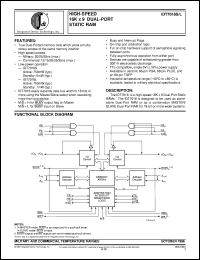 IDT7016S35GB Datasheet