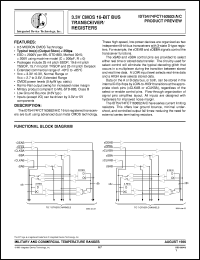 IDT54FCT163652PV Datasheet