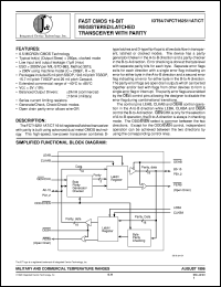 IDT54FCT162511CTPVB Datasheet