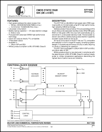 IDT7164S85TDB Datasheet
