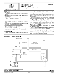 IDT7198LS70DB Datasheet