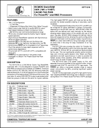 IDT71216S12PF Datasheet