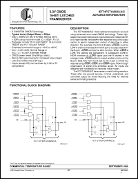 IDT74FCT163543APV Datasheet