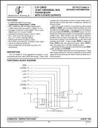 IDT74FCT163601PA Datasheet