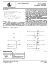 IDT74FST16163P245PV Datasheet
