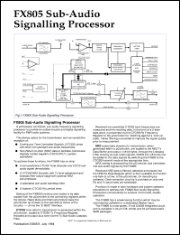 FX805LS Datasheet