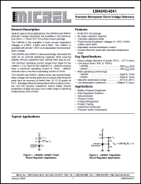 LM4040DIM3-10.0 Datasheet