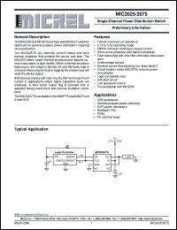MIC2075-1BMM Datasheet